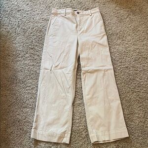 J. Crew Cream Straight Leg Pants